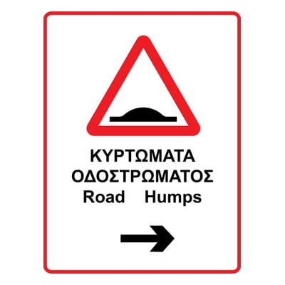 Κυρτώματα οδοστρώματος προς τα δεξιά